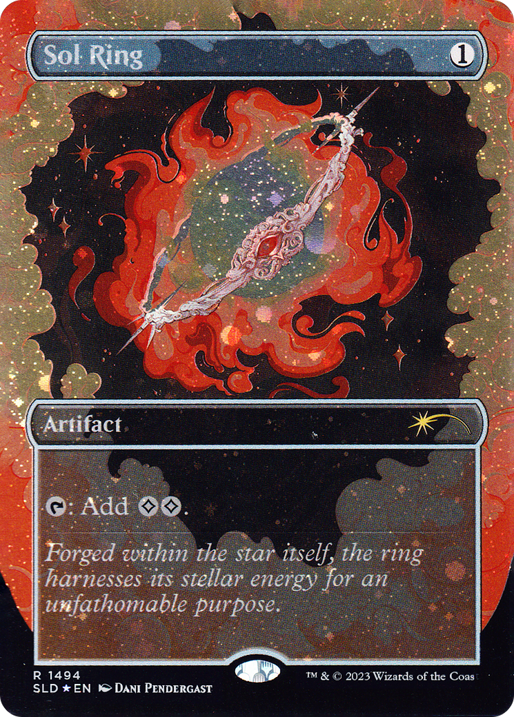 Sol Ring (1494) (Galaxy Foil) (SLD-1494) - Secret Lair Drop (Borderless) Foil