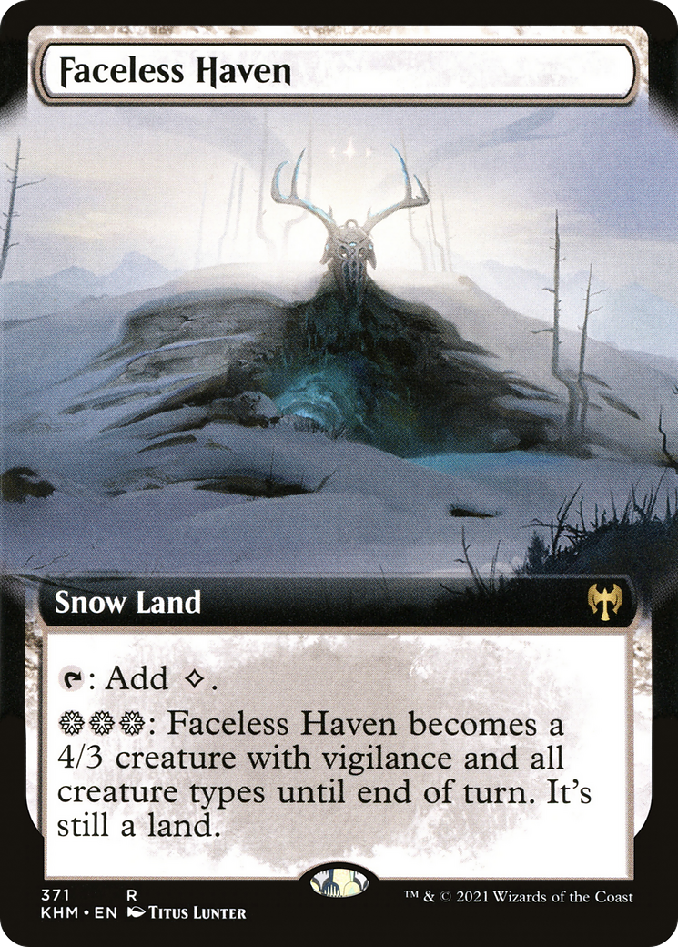 Havre sans visage (KHM-371) - Kaldheim : (Extended Art, neige) 