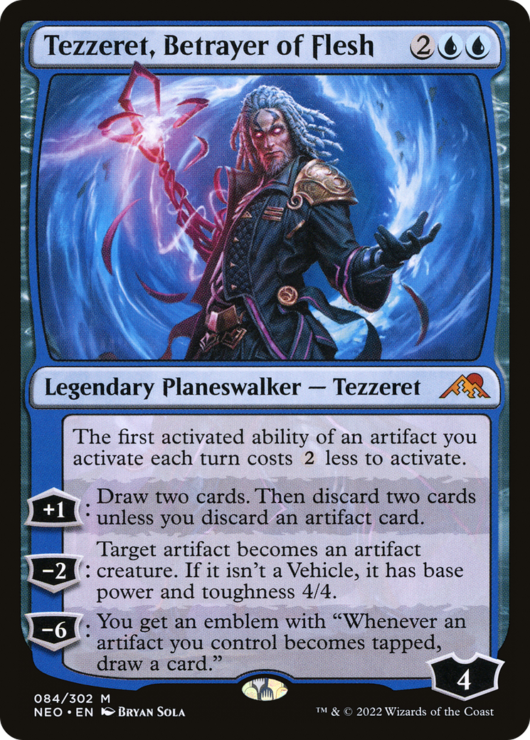 Tezzeret, traître de chair (NEO-084) - Kamigawa : Neon Dynasty Foil 