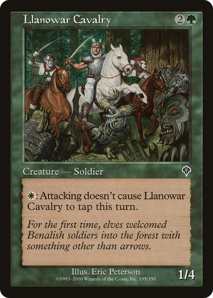 Cavalerie de Llanowar (INV-195) - Invasion Foil 
