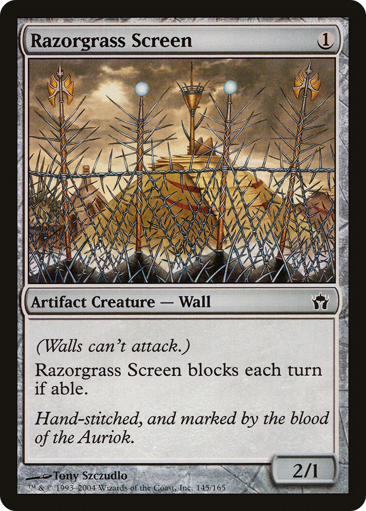 Écran anti-herbes rasoirs (5DN-145) - Fifth Dawn Foil 