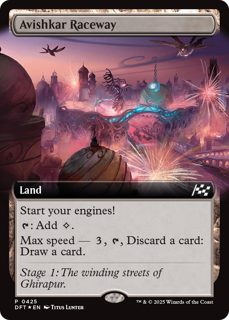 Avishkar Raceway (Extended Art) (-425) - Aetherdrift Foil 