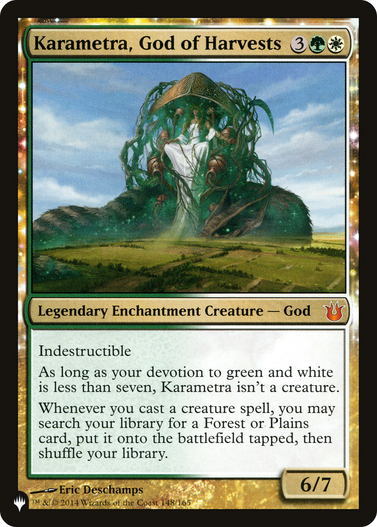 Karametra, God of Harvests (LIST-BNG-148) - The List: (enchantment)