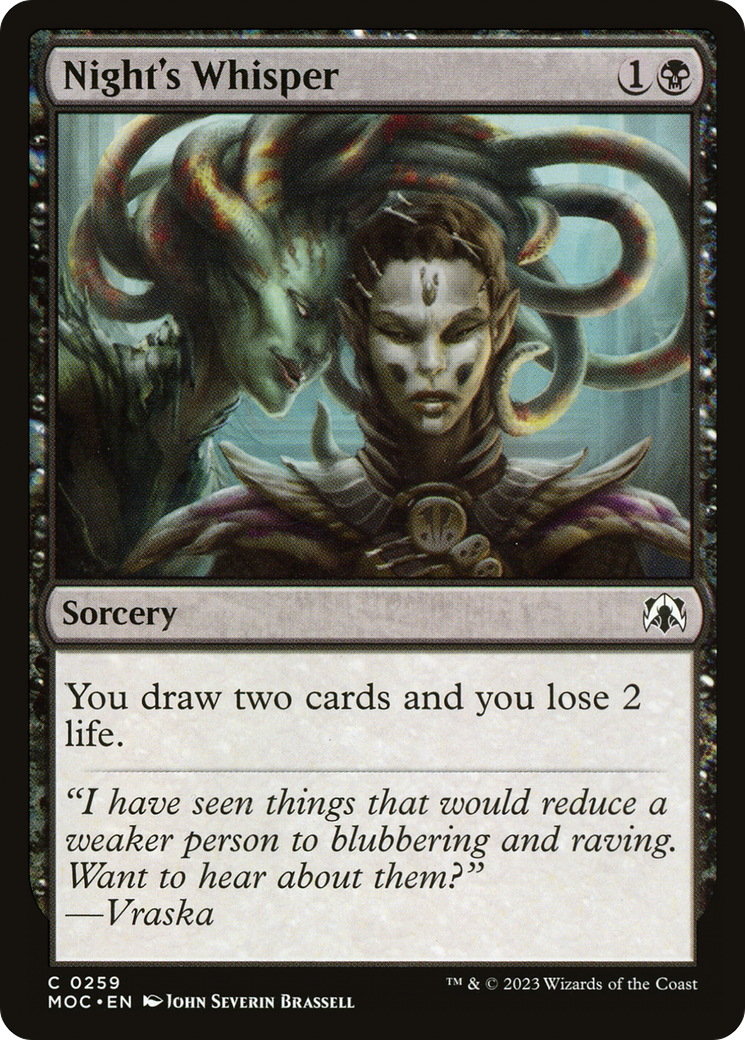 Murmure de la nuit (MOC-259) - Commandant de la Marche des Machines 