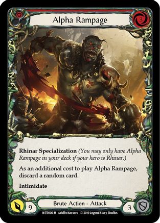 Alpha Rampage (WTR006) - Bienvenue dans l'édition illimitée de Rathe 