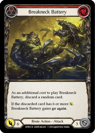 Batterie Breakneck (rouge) (WTR011) - Bienvenue chez Rathe Unlimited Edition Rainbow Foil 