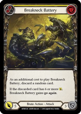 Batterie Breakneck (jaune) (WTR012) - Bienvenue chez Rathe Unlimited Edition Rainbow Foil 