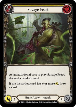 Savage Feast (Jaune) (WTR015) - Bienvenue chez Rathe 1ère édition Rainbow Foil 