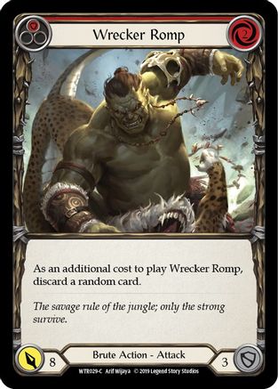 Wrecker Romp (Rouge) (WTR029) - Bienvenue chez Rathe Unlimited Edition Rainbow Foil 
