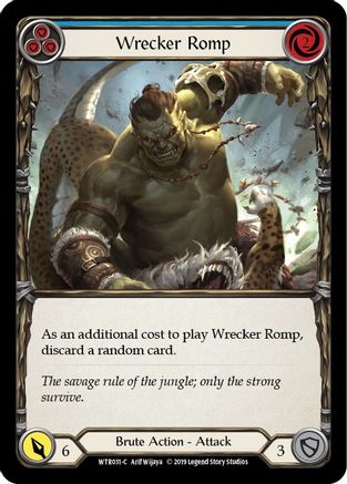 Wrecker Romp (Bleu) (WTR031) - Bienvenue chez Rathe Unlimited Edition Rainbow Foil 