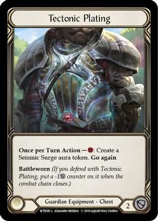 Placage tectonique (WTR041) - Bienvenue dans la 1re édition de Rathe Cold Foil 