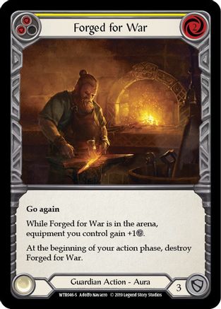 Forged for War (WTR046) - Welcome to Rathe Unlimited Edition Rainbow Foil