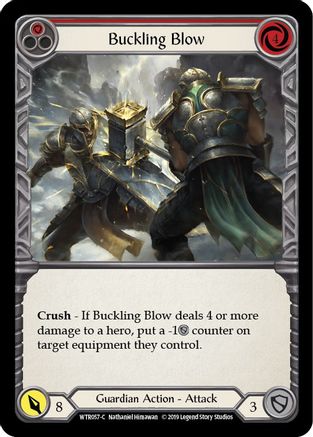 Buckling Blow (Rouge) (WTR057) - Bienvenue chez Rathe Unlimited Edition Rainbow Foil 