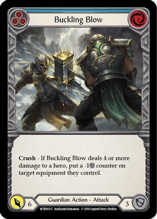 Buckling Blow (Bleu) (WTR059) - Bienvenue chez Rathe Unlimited Edition Rainbow Foil 