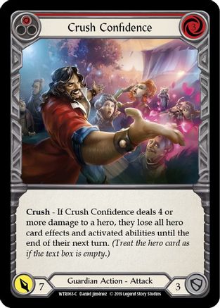 Crush Confidence (Rouge) (WTR063) - Bienvenue chez Rathe 1ère édition Rainbow Foil 