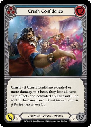 Crush Confidence (Bleu) (WTR065) - Bienvenue chez Rathe 1ère édition Rainbow Foil 