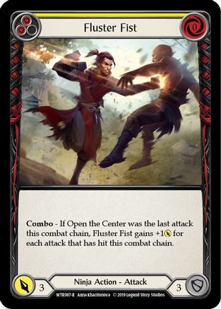 Fluster Fist (jaune) (WTR087) - Bienvenue chez Rathe Unlimited Edition Rainbow Foil 