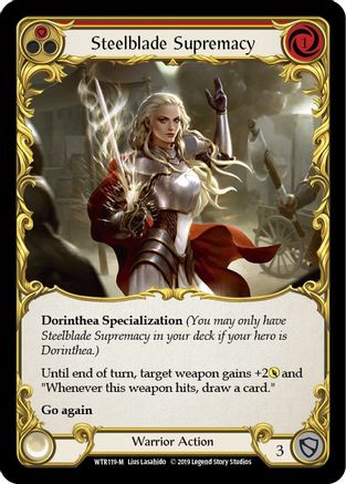 Steelblade Supremacy (WTR119) - Bienvenue dans l'édition illimitée de Rathe 
