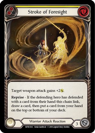 Coup de prévoyance (jaune) (WTR139) - Bienvenue dans l'édition illimitée de Rathe Rainbow Foil 