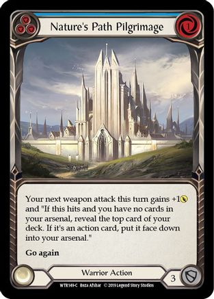 Pèlerinage sur le chemin de la nature (bleu) (WTR149) - Bienvenue chez Rathe Édition illimitée Rainbow Foil 