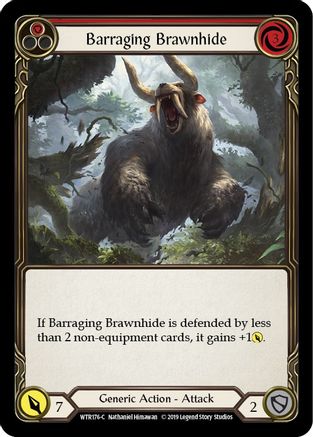 Cuir de Brawnhide de barrage (rouge) (WTR176) - Bienvenue dans l'édition illimitée de Rathe 