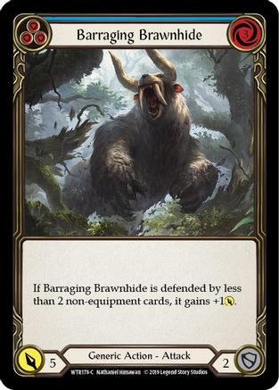 Cuir de Brawnhide de Barraging (Bleu) (WTR178) - Bienvenue dans l'édition illimitée de Rathe Rainbow Foil 