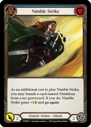 Nimble Strike (Bleu) (WTR187) - Bienvenue chez Rathe Unlimited Edition Rainbow Foil 