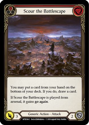 Scour the Battlescape (Rouge) (WTR194) - Bienvenue dans Rathe Unlimited Edition Rainbow Foil 