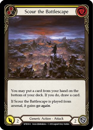 Scour the Battlescape (Jaune) (WTR195) - Bienvenue à Rathe, 1re édition 