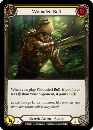 Taureau blessé (jaune) (WTR201) - Bienvenue chez Rathe Unlimited Edition Rainbow Foil 