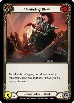 Coup blessant (rouge) (WTR203) - Bienvenue dans l'édition illimitée de Rathe Rainbow Foil 