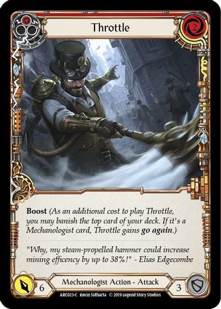 Manette des gaz (rouge) (ARC023) - Arcane Rising Édition illimitée Rainbow Foil 