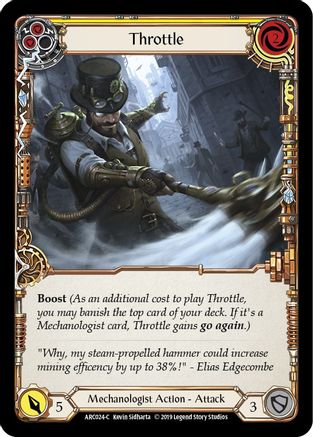 Manette des gaz (jaune) (ARC024) - Arcane Rising Édition illimitée Rainbow Foil