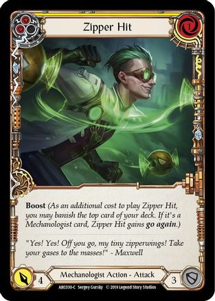 Fermeture éclair jaune (ARC030) - Édition illimitée Arcane Rising 