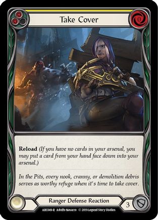 À couvert (jaune) (ARC049) - Arcane Rising Édition illimitée 