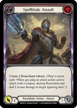 Assaut de la Lame Magique (Rouge) (ARC085) - Arcane Rising Édition Illimitée Arc-en-ciel 