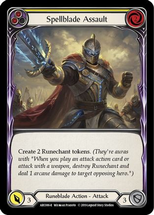 Assaut de la Lame Magique (Jaune) (ARC086) - Arcane Rising Édition Illimitée Arc-en-ciel 