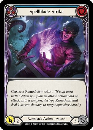 Frappe de la Lame Magique (Bleu) (ARC105) - Arcane Rising Édition Illimitée Arc-en-ciel 
