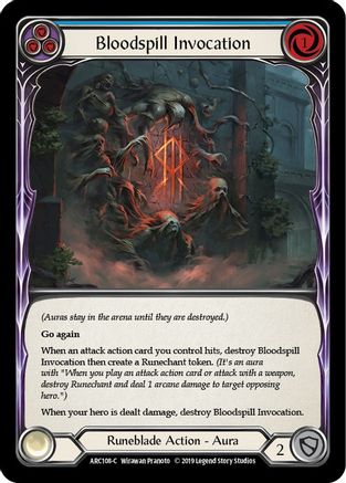 Invocation de Bloodspill (bleu) (ARC108) - Arcane Rising Édition illimitée Rainbow Foil 