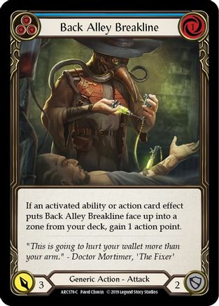Back Alley Breakline (Bleu) (ARC178) - Arcane Rising Édition illimitée Arc-en-ciel 