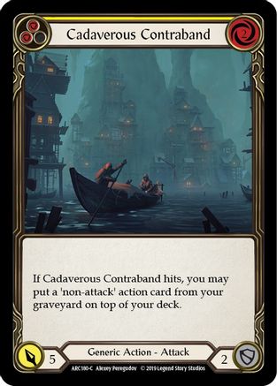 Contrebande cadavérique (jaune) (ARC180) - Arcane Rising Édition illimitée Rainbow Foil 