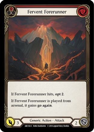 Fervent Forerunner (Rouge) (ARC182) - Arcane Rising Édition illimitée Rainbow Foil 