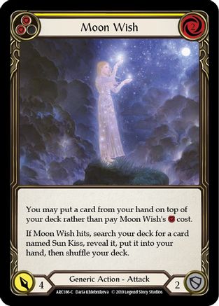 Moon Wish (Jaune) (ARC186) - Arcane Rising Édition illimitée Rainbow Foil 