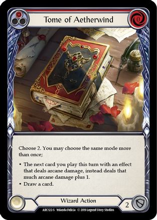 Tome d'Aetherwind (ARC122) - Édition illimitée d'Arcane Rising 