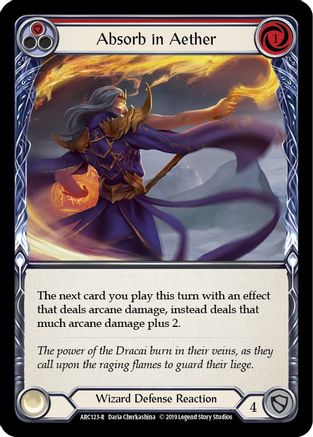 Absorber dans l'Éther (Rouge) (ARC123) - Arcane Rising Édition illimitée Feuille arc-en-ciel 