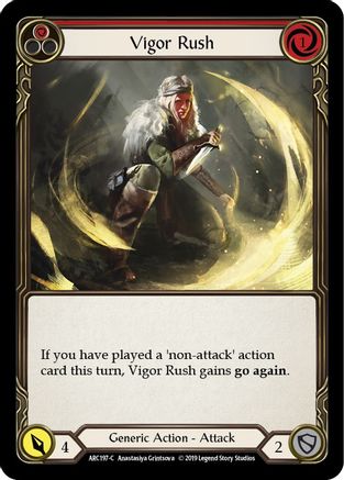 Vigor Rush (Rouge) (ARC197) - Arcane Rising Édition illimitée Rainbow Foil 