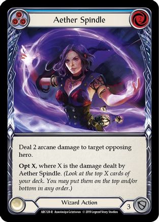 Fuseau d'Éther (Bleu) (ARC128) - Arcane Rising Édition illimitée Feuille arc-en-ciel
