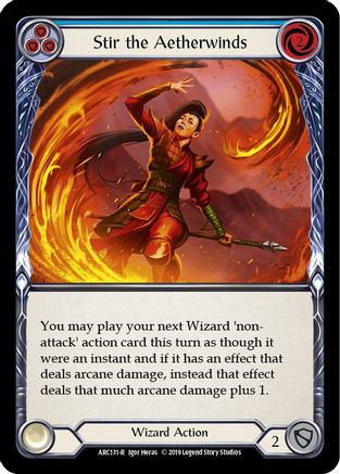 Remuez les vents éthérés (bleu) (ARC131) - Édition illimitée d'Arcane Rising 