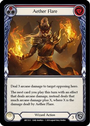 Aether Flare (Rouge) (ARC132) - Arcane Rising Édition illimitée Rainbow Foil