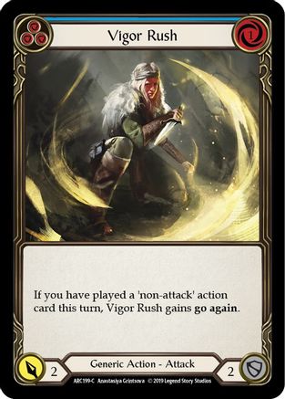 Vigor Rush (Bleu) (ARC199) - Arcane Rising Édition illimitée Rainbow Foil 